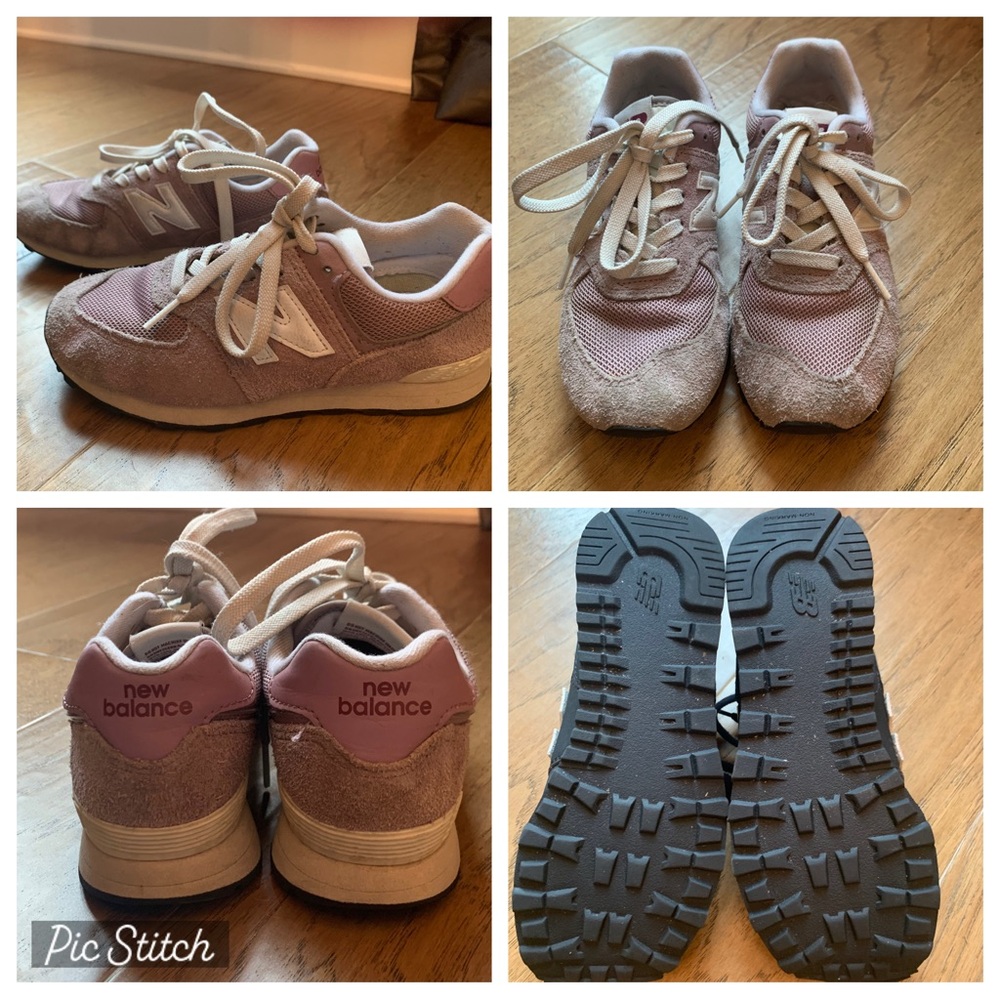 New Balance Kids Sneakers - Light Pink and White